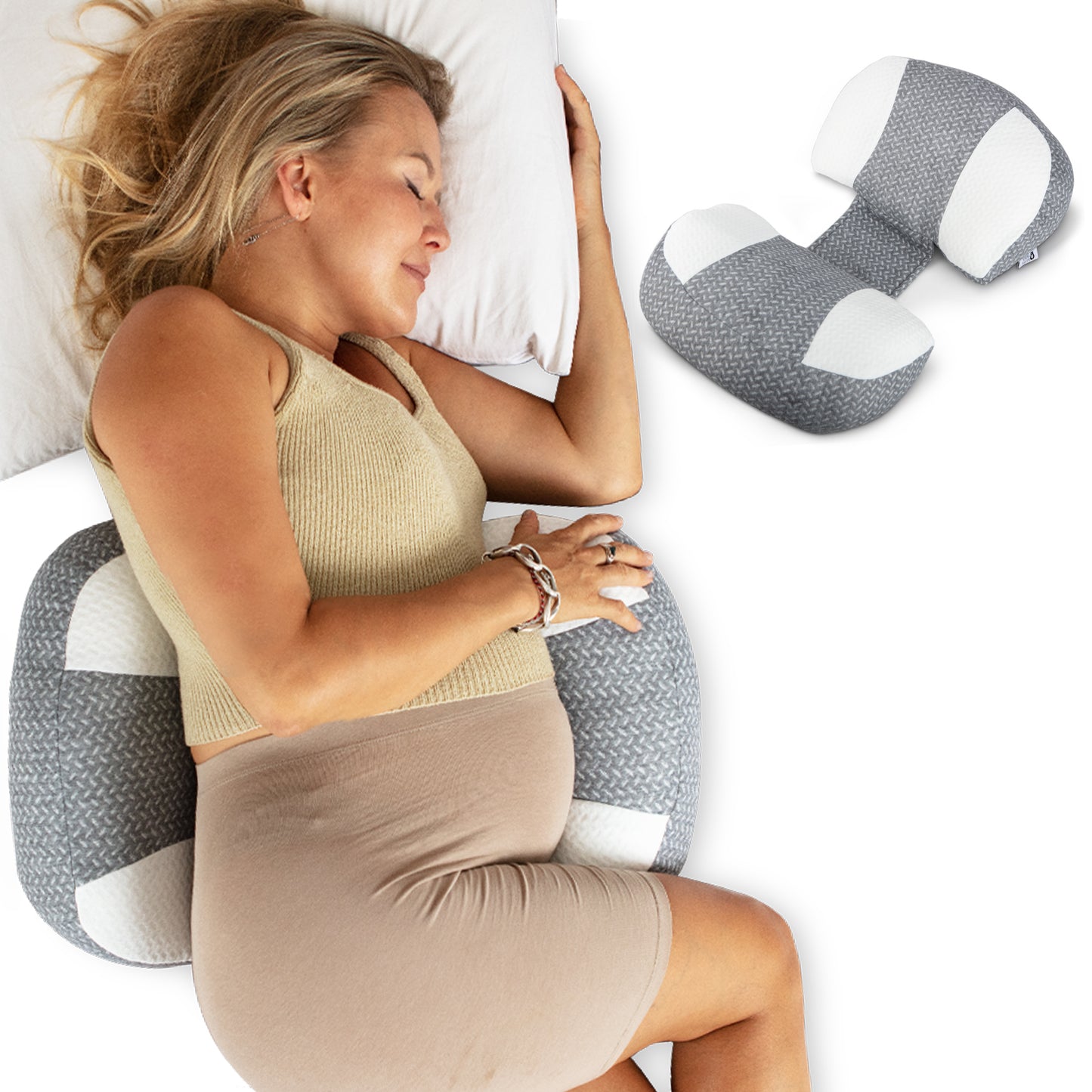 Soft and supportive maternity pillow designed for ultimate comfort during pregnancy