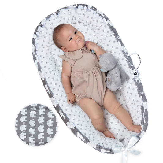 Soft and breathable baby lounger providing comfort and support for infants